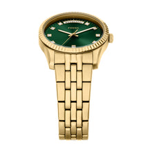 Load image into Gallery viewer, Scarlette Three-Hand Day-Date Gold-Tone Stainless Steel Watch
