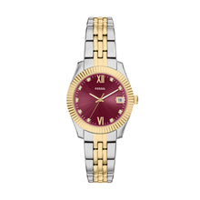 Load image into Gallery viewer, Scarlette Three-Hand Date Two-Tone Stainless Steel Watch
