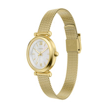 Load image into Gallery viewer, Carlie Mini Three-Hand Gold-Tone Stainless Steel Watch
