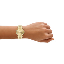 Load image into Gallery viewer, Carlie Three-Hand Gold-Tone Stainless Steel Watch
