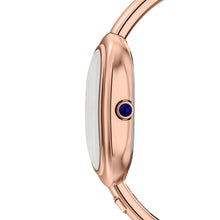 Load image into Gallery viewer, Sloan Three-Hand Rose Gold-Tone Stainless Steel Watch Bangle
