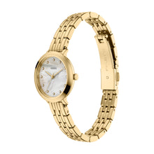 Load image into Gallery viewer, Jacqueline Three-Hand Gold-Tone Stainless Steel Watch
