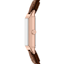 Load image into Gallery viewer, Raquel Three-Hand Date Brown Leather Watch
