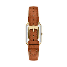 Load image into Gallery viewer, Raquel Three-Hand Date Medium Brown Leather Watch
