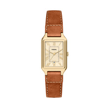 Load image into Gallery viewer, Raquel Three-Hand Date Medium Brown Leather Watch
