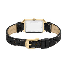 Load image into Gallery viewer, Raquel Three-Hand Date Black Leather Watch
