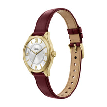 Load image into Gallery viewer, Gilmore 28mm Three-Hand Red Leather Watch
