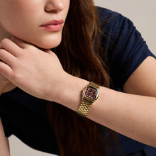 Load image into Gallery viewer, Harlow 27mm Three-Hand Gold-Tone Stainless Steel Watch
