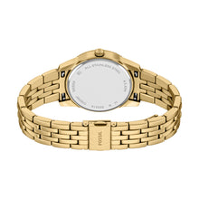 Load image into Gallery viewer, Scarlette 34mm Three-Hand Day-Date Gold-Tone Stainless Steel Watch
