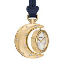 Load image into Gallery viewer, Fossil Watch Bag Charm Blue Analogue Watch ES5538
