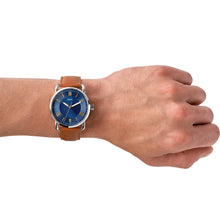 Load image into Gallery viewer, Copeland 42mm Three-Hand Luggage Leather Watch
