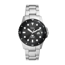 Load image into Gallery viewer, Fossil Blue Dive Three-Hand Date Stainless Steel Watch
