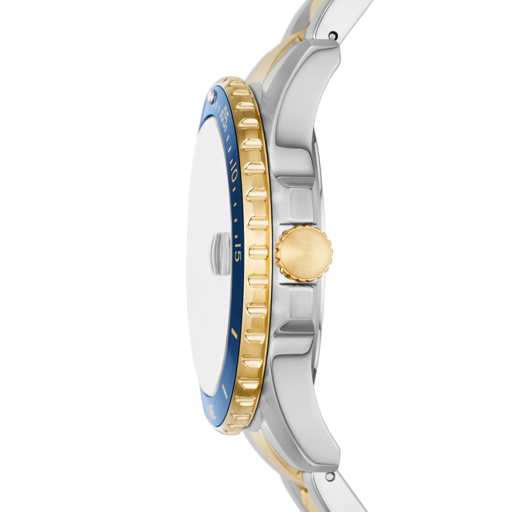 Fossil Blue Dive Three-Hand Date Two-Tone Stainless Steel Watch