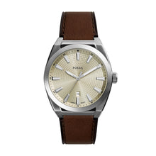 Load image into Gallery viewer, Everett Three-Hand Date Brown Leather Watch
