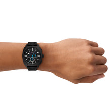 Load image into Gallery viewer, Machine Chronograph Black Silicone Watch
