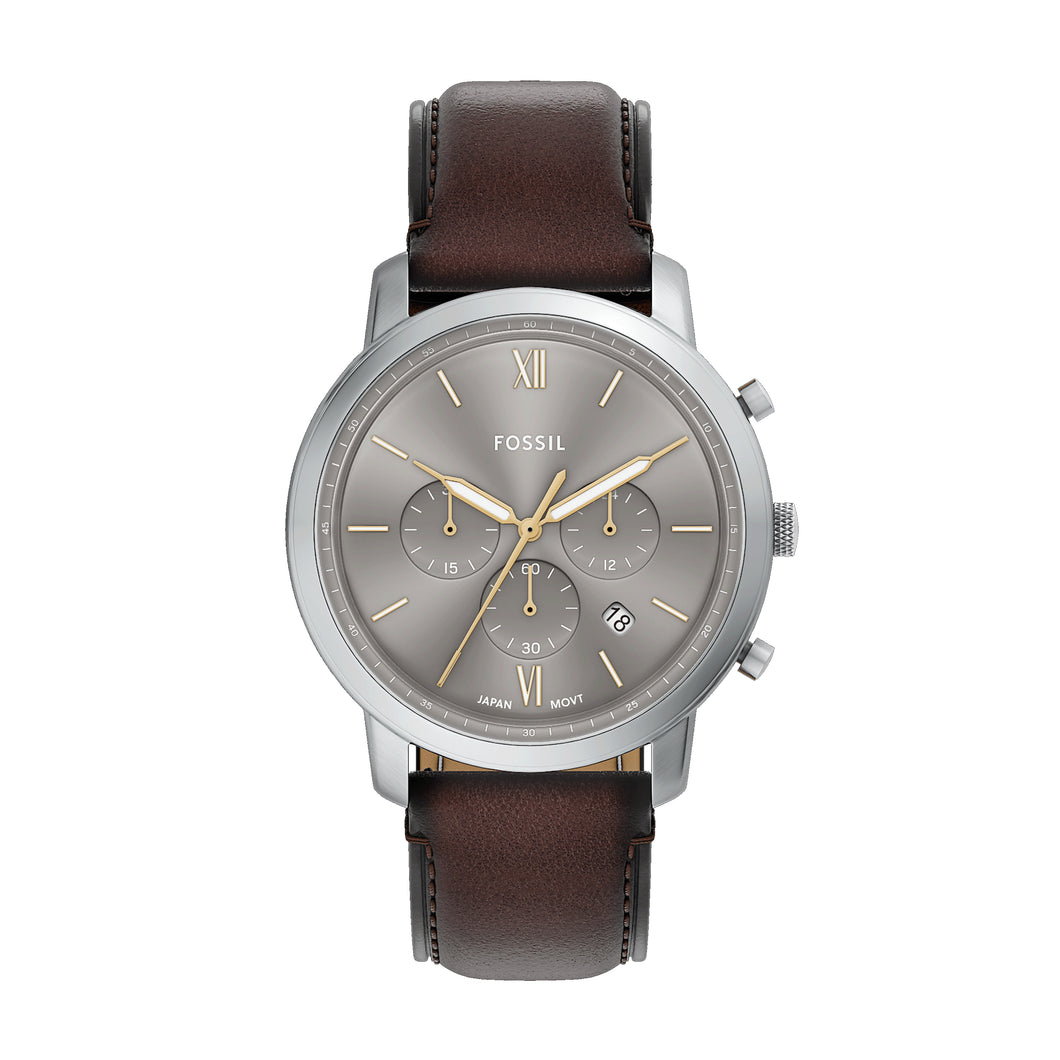 Neutra Chronograph Brown Leather Watch