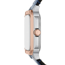 Load image into Gallery viewer, Crosby Three-Hand Blue Leather Watch
