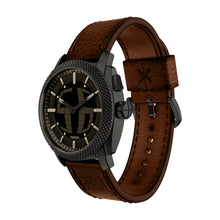 Load image into Gallery viewer, Machine Big Tic Brown Leather Watch
