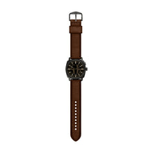 Load image into Gallery viewer, Machine Big Tic Brown Leather Watch
