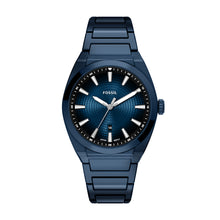 Load image into Gallery viewer, Everett Three-Hand Navy Stainless Steel Watch
