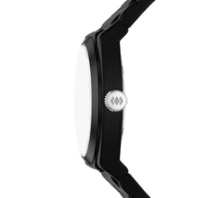 Load image into Gallery viewer, Everett Three-Hand Black Silicone Watch
