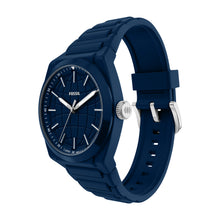 Load image into Gallery viewer, Everett Three-Hand Navy Silicone Watch
