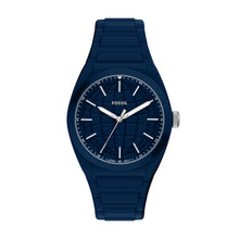 Load image into Gallery viewer, Everett Three-Hand Navy Silicone Watch
