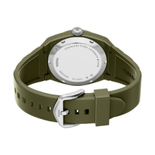 Load image into Gallery viewer, Everett Three-Hand Olive Silicone Watch

