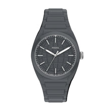 Load image into Gallery viewer, Everett Three-Hand Gray Silicone Watch

