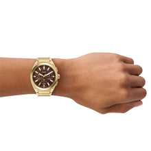 Load image into Gallery viewer, Everett 44mm Chronograph Gold-Tone Stainless Steel Watch

