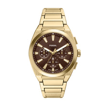 Load image into Gallery viewer, Everett 44mm Chronograph Gold-Tone Stainless Steel Watch
