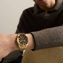 Load image into Gallery viewer, Everett 44mm Chronograph Gold-Tone Stainless Steel Watch
