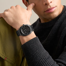 Load image into Gallery viewer, Machine 41mm Three-Hand Date Black Stainless Steel Watch

