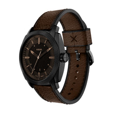 Load image into Gallery viewer, Machine 41mm Three-Hand Date Brown Leather Watch
