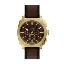 Load image into Gallery viewer, Machine 44mm Chronograph Brown Leather Watch
