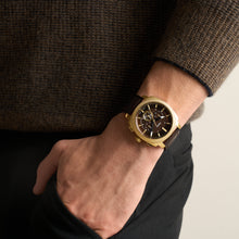 Load image into Gallery viewer, Machine 44mm Chronograph Brown Leather Watch
