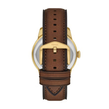 Load image into Gallery viewer, Townsman Big Tic 42mm Gunmetal Brown Leather Watch
