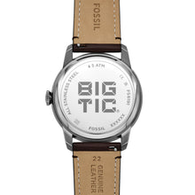 Load image into Gallery viewer, Townsman Big Tic 42mm Gunmetal Brown Leather Watch
