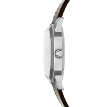 Load image into Gallery viewer, Harlow 33mm Three-Hand Brown Leather Watch
