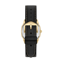 Load image into Gallery viewer, Harlow 33mm Three-Hand Black Leather Watch
