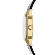 Load image into Gallery viewer, Harlow 33mm Three-Hand Black Leather Watch
