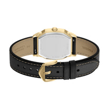 Load image into Gallery viewer, Harlow 33mm Three-Hand Black Leather Watch
