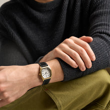 Load image into Gallery viewer, Harlow 33mm Three-Hand Black Leather Watch
