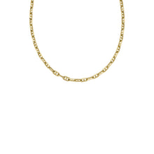 Load image into Gallery viewer, Heritage D-Link Gold-Tone Brass Anchor Chain Necklace
