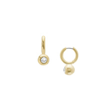 Load image into Gallery viewer, Bright Baubles Gold-Tone Brass Hoop Earrings
