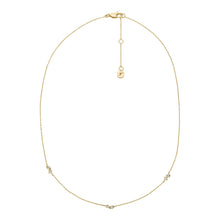 Load image into Gallery viewer, Ellis Toi Et Moi Gold-Tone Brass Station Necklace
