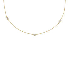 Load image into Gallery viewer, Ellis Toi Et Moi Gold-Tone Brass Station Necklace

