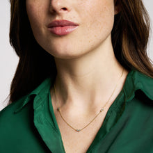 Load image into Gallery viewer, Ellis Toi Et Moi Gold-Tone Brass Station Necklace
