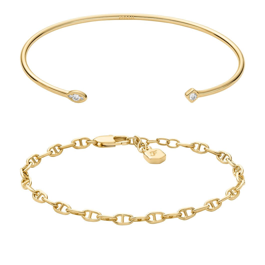 Heritage Gold-Tone Brass Bracelet Gift Set