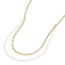 Load image into Gallery viewer, Heritage Pearl D-Link Gold-Tone Brass Multi-Strand Necklace
